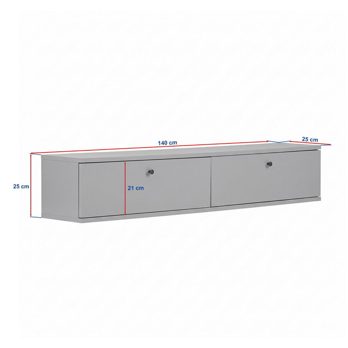 Nordure Ligne 140 - Soporte para TV Pino atlántico y Blanco